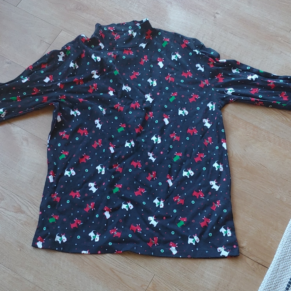 Mock Turtle Neck Holiday long sleeve shirt